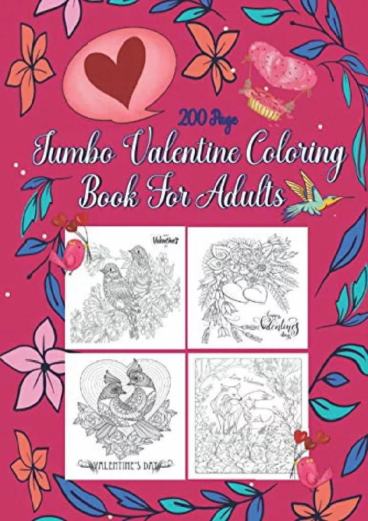 PPT download Jumbo Valentine Coloring Book For Adults Adult Jumbo