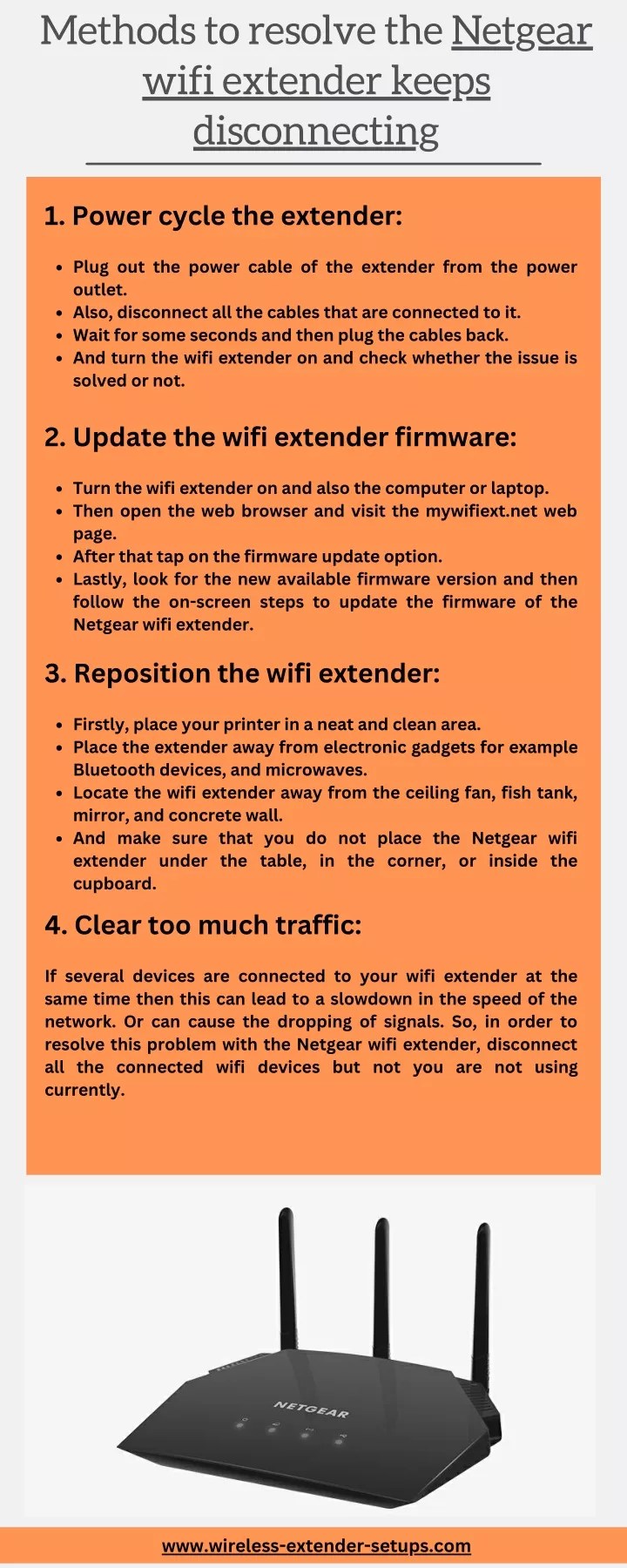 PPT Netgear Wifi Extender Keeps Disconnecting Extender login