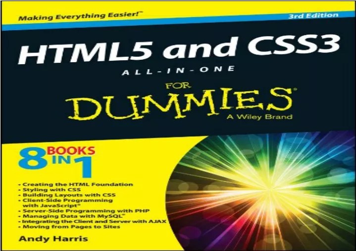 PPT [READ PDF] HTML5 and CSS3 AllinOne For Dummies full PowerPoint