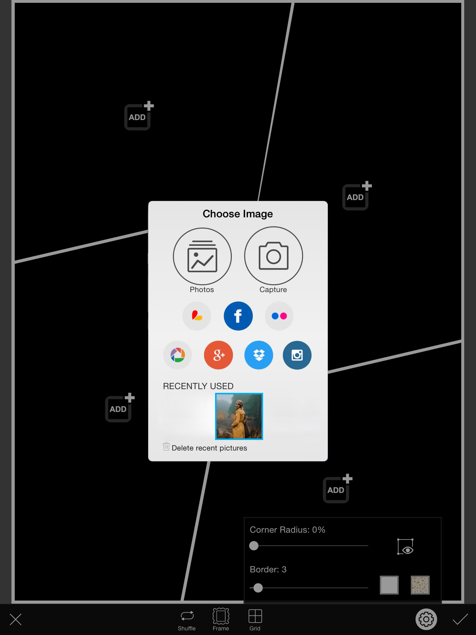 Collage maker use photo joiner editor to create a