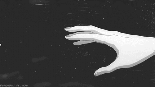 Sad monochrome Manga anime hands blackandwhite...