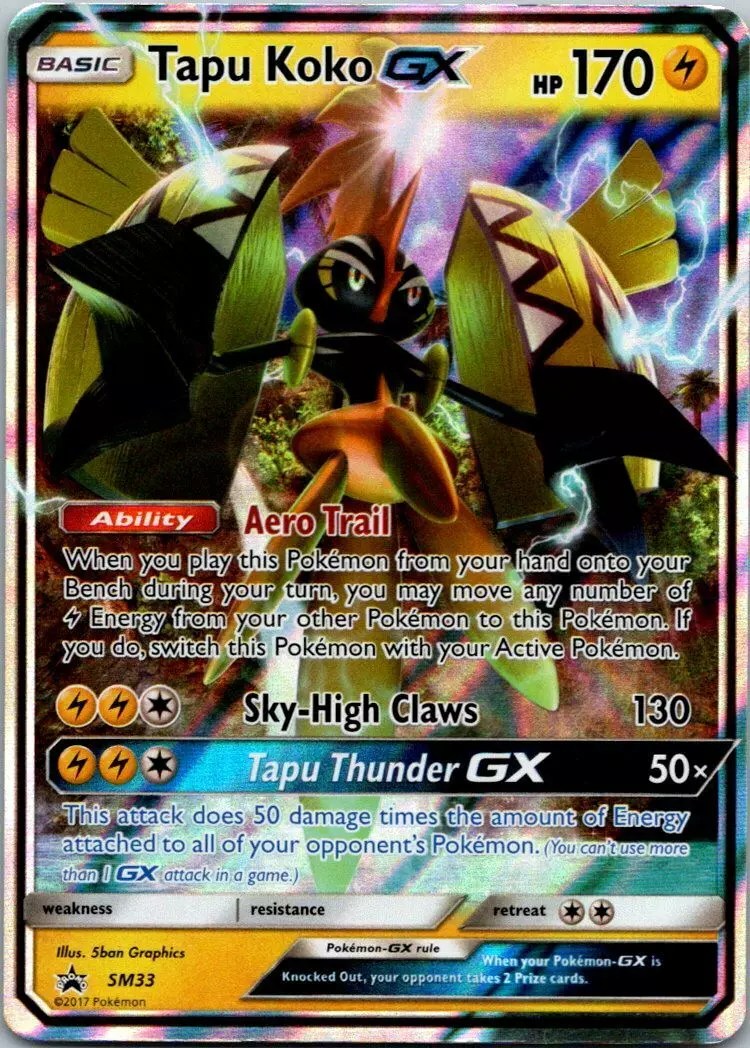 Tapu Koko GX (33/SM English Promo) Pokumon
