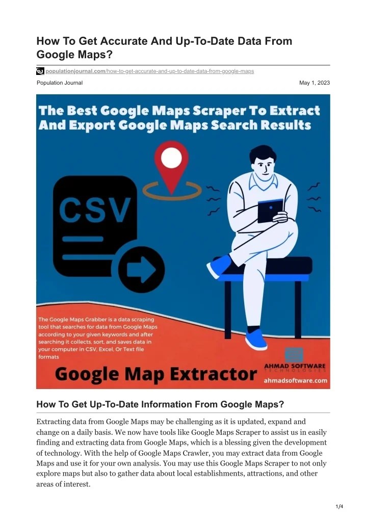 PPT How To Get Accurate And UpToDate Data From Google Maps