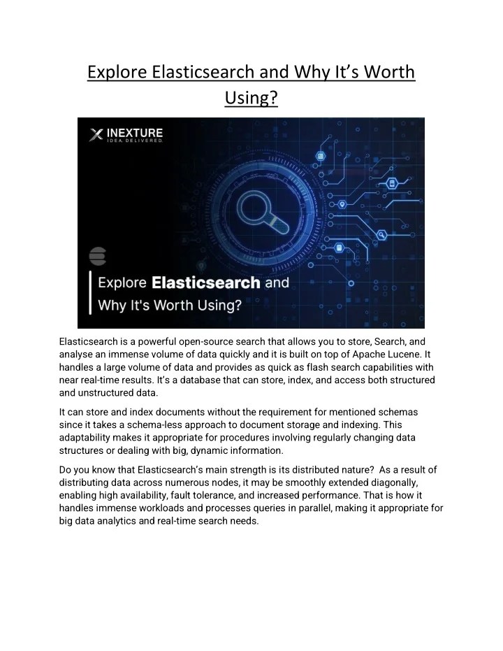 PPT Explore Elasticsearch and Why It’s Worth Using? PowerPoint