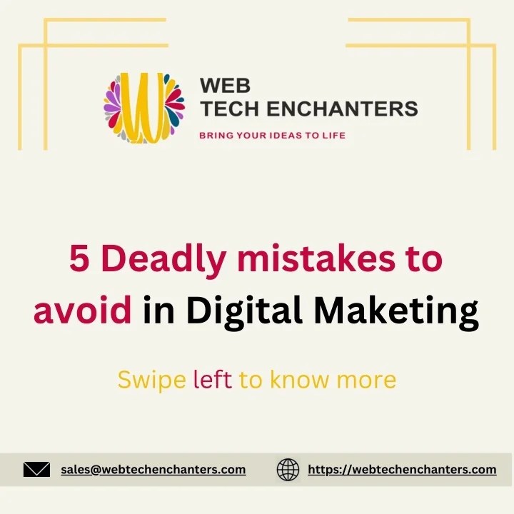 PPT 5 Deadly mistakes to avoid in Digital Marketing PowerPoint