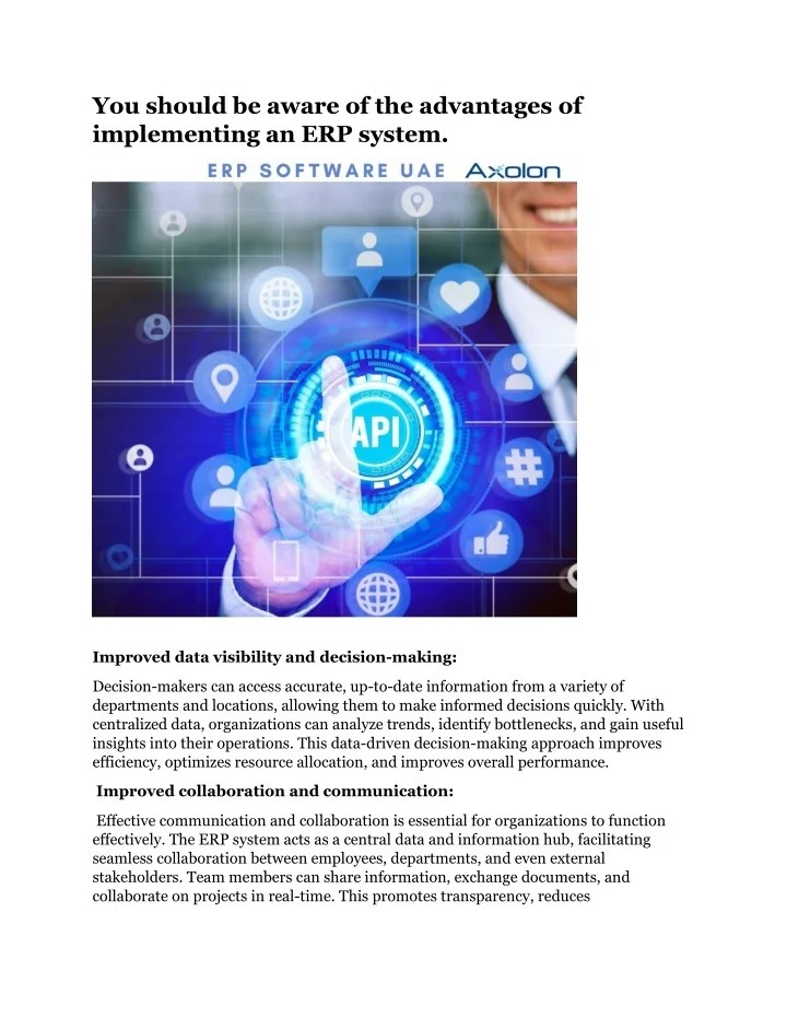 PPT You should be aware of the advantages of implementing an ERP(04)