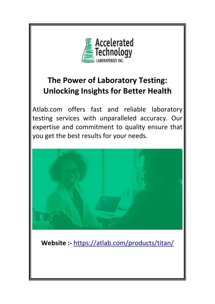 PPT The Power of Laboratory Testing Unlocking Insights for Better