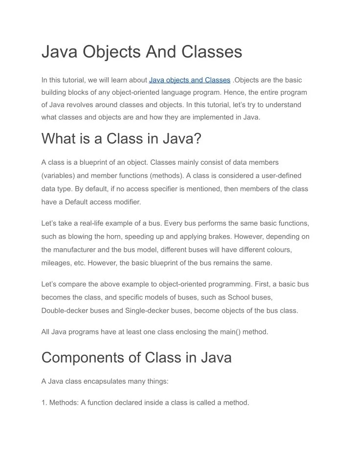 PPT Java Objects And Classes PowerPoint Presentation, free download(06)
