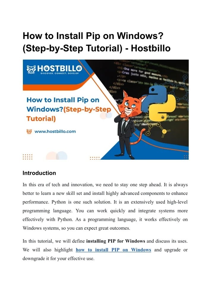 PPT How to Install Pip on Windows PowerPoint Presentation, free download ID12362629