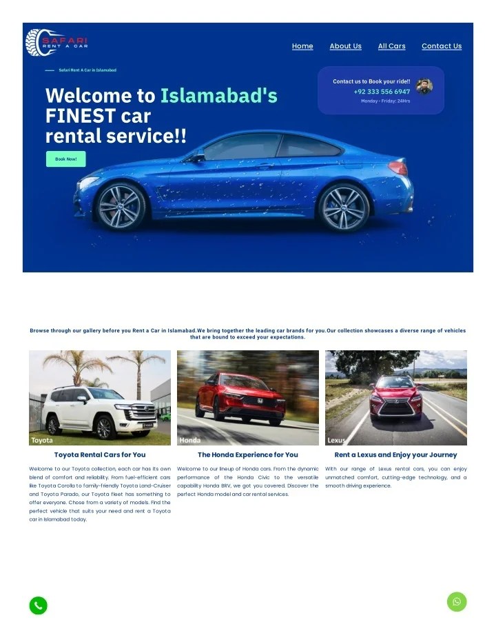 PPT Rental car in Rawalpindi safari rent a car PowerPoint Presentation ID12371576