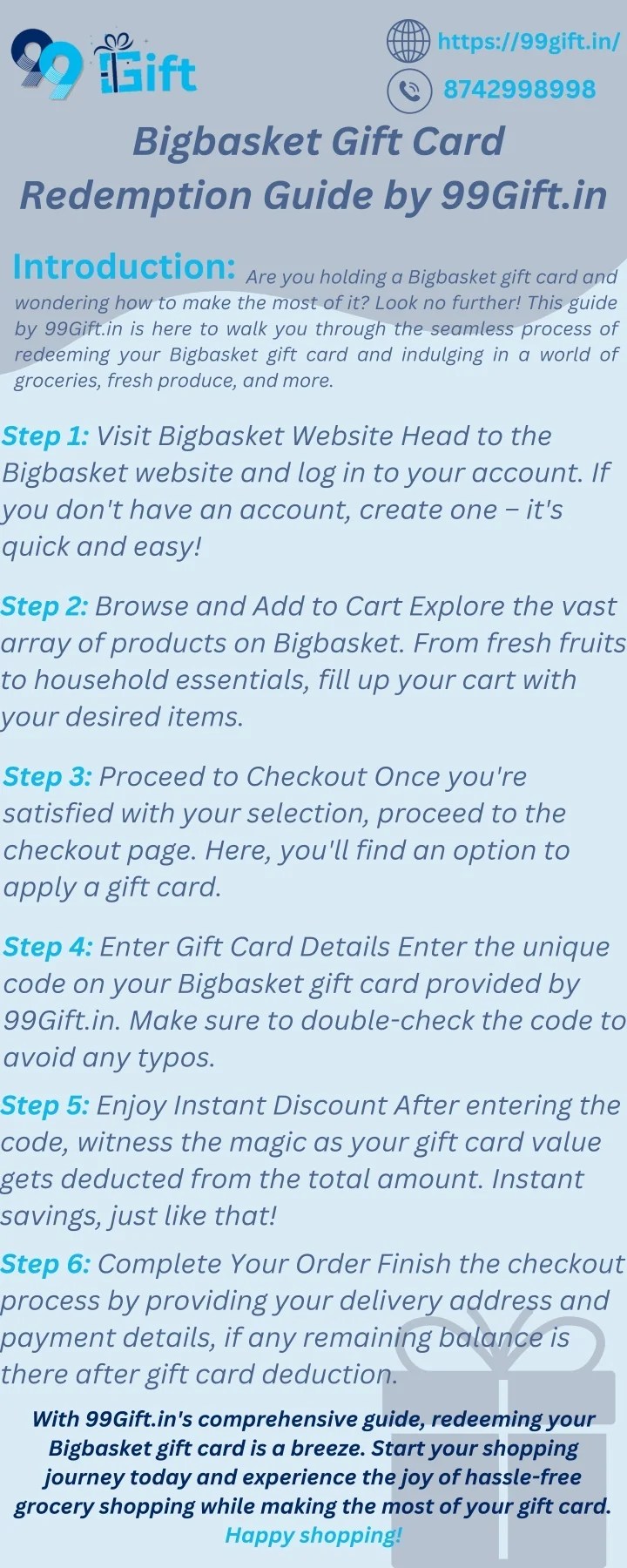 PPT Bigbasket Gift Card Redemption Guide by 99Gift.in PowerPoint