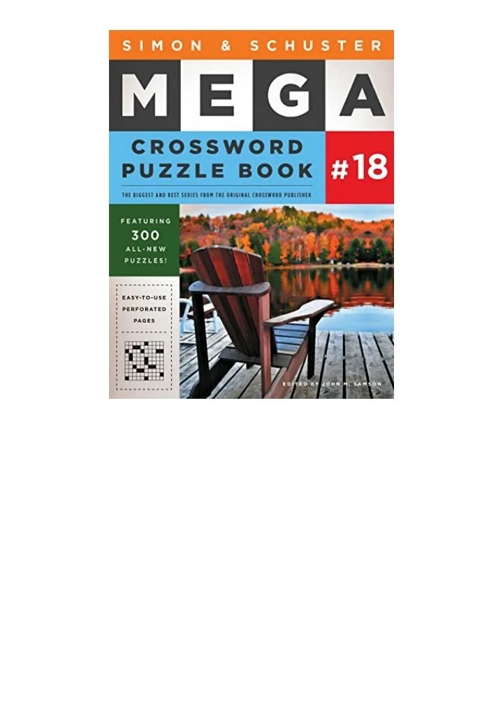 PPT PDF read online Simon and Schuster Mega Crossword Puzzle Book 18