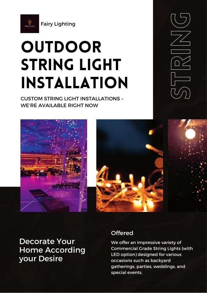 PPT Top Notch Outdoor String Light Installation Services Fairy Lighting PowerPoint