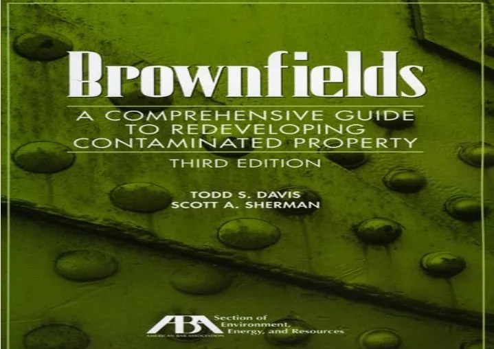 PPT DOWNLOAD️ FREE (PDF) Brownfields A Comprehensive Guide to