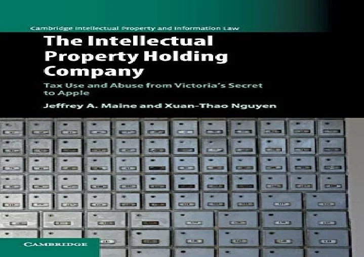 PPT [PDF] The Intellectual Property Holding Company Tax Use and