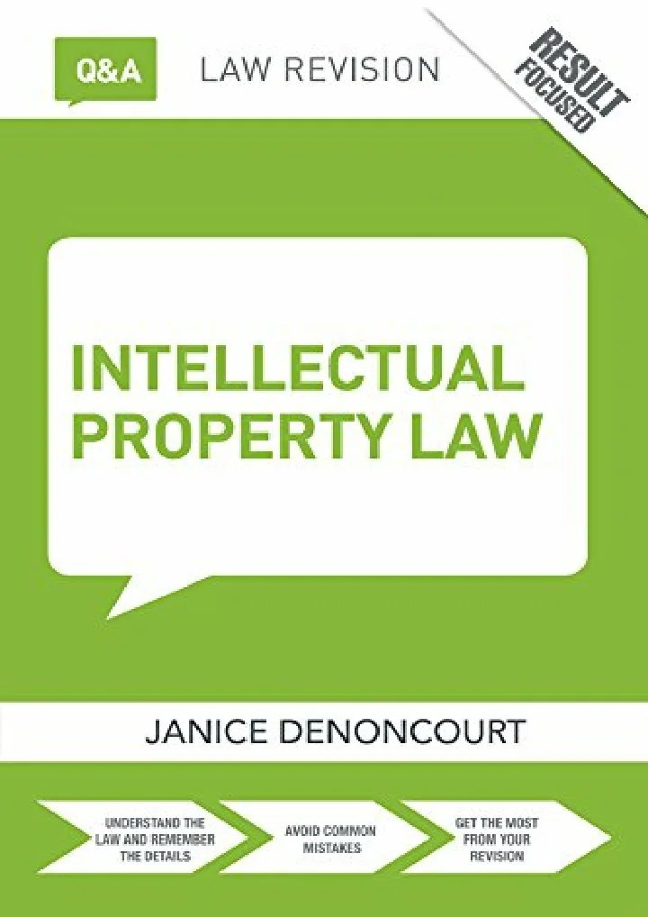 PPT Read PDF Q&A Intellectual Property Law (Questions and Answers
