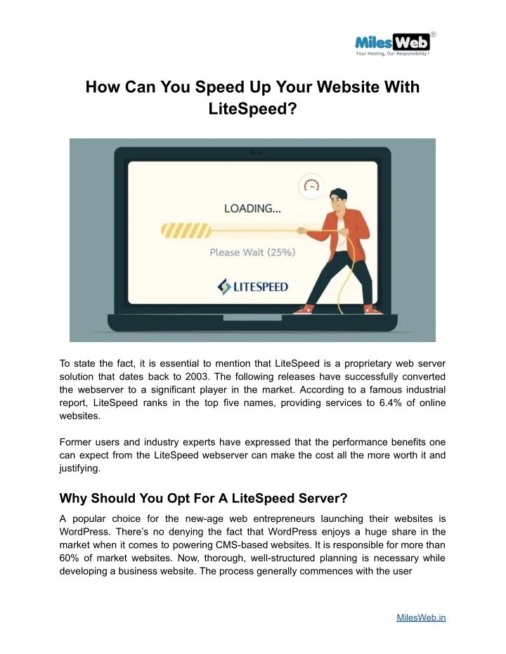 PPT How Can You Speed Up Your site With LiteSpeed PowerPoint
