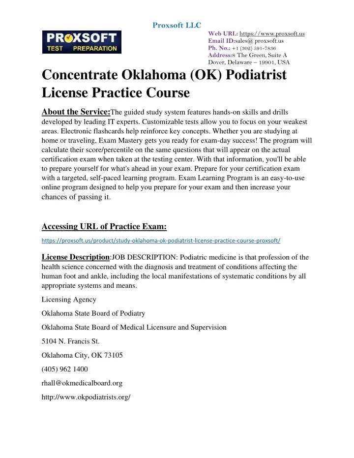 PPT Concentrate Oklahoma (OK) Plumbing Journeyman License Practice