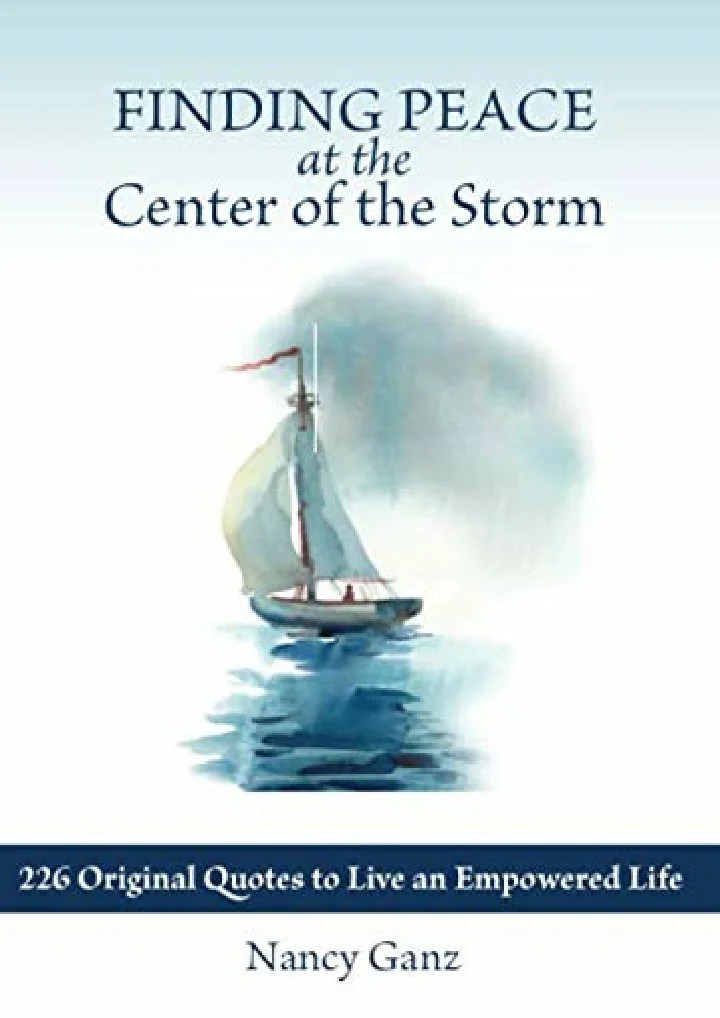 PPT Full DOWNLOAD Finding Peace at the Center of the Storm 226