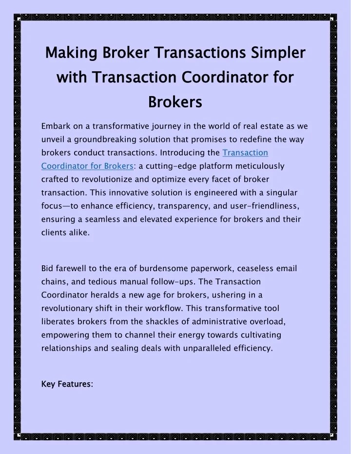 PPT Making Broker Transactions Simpler with Transaction Coordinator