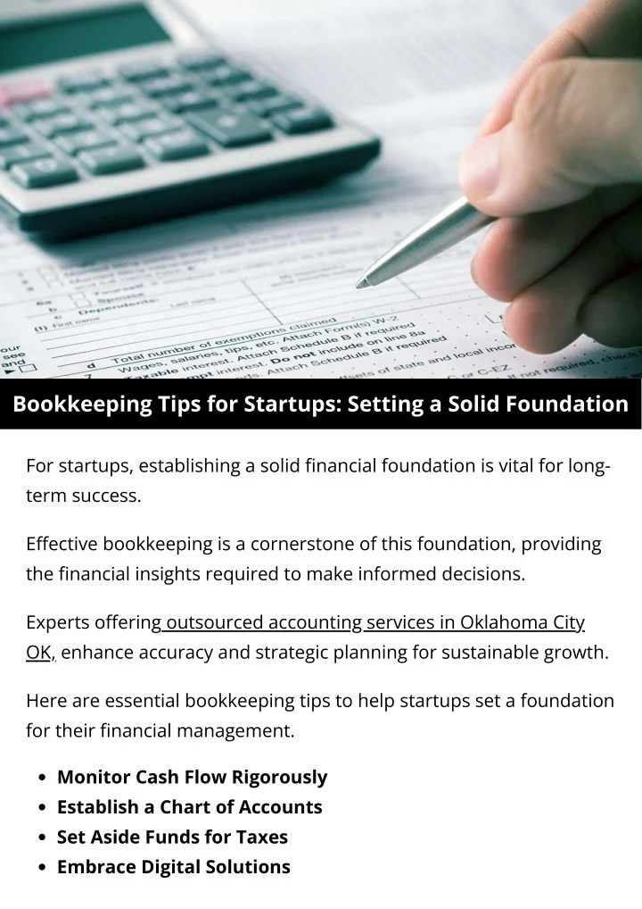 PPT Bookkeeping Tips for Startups Setting a Solid Foundation