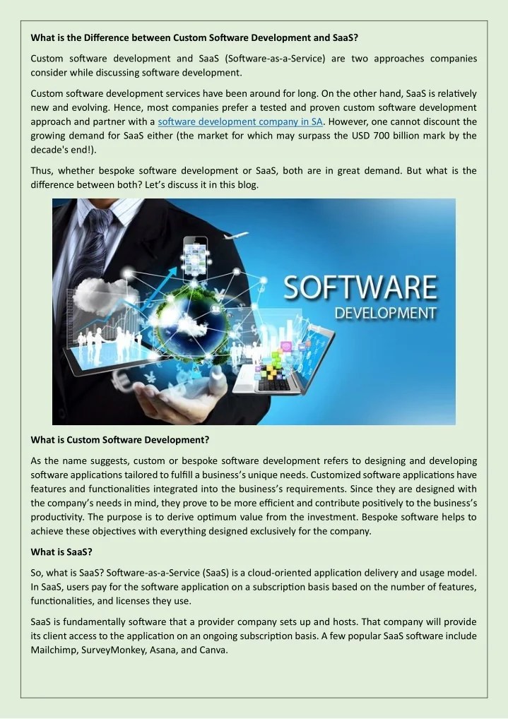 PPT What is the Difference between Custom Software Development and