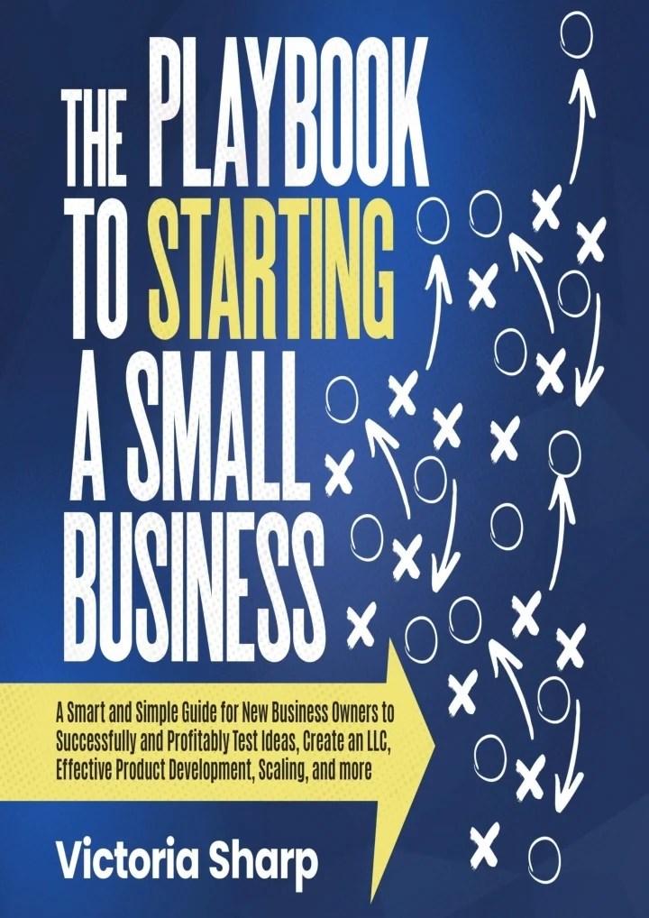 PPT book ️[READ] ️ The Playbook to Starting a Small Business A Smart