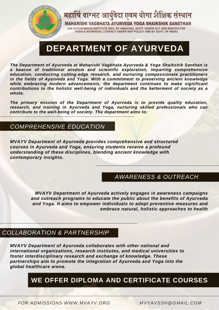 PPT CERTIFICATE COURSES IN AYURVEDA PowerPoint Presentation, free download ID12753004
