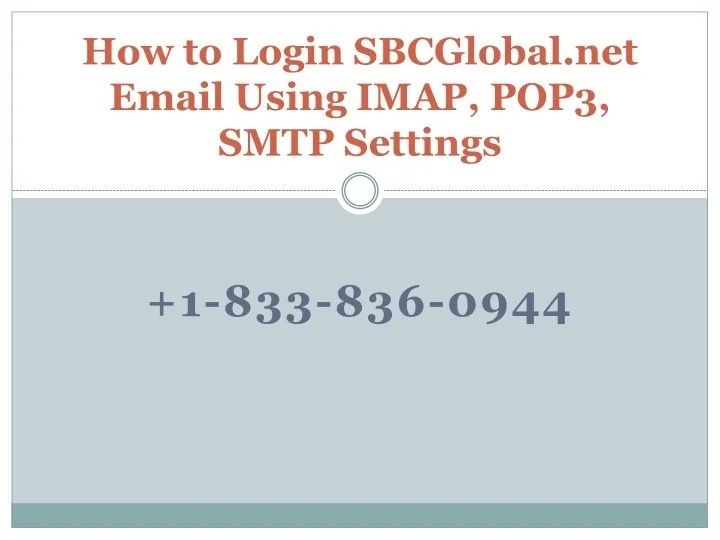 PPT How to Login Email Using IMAP, POP3, SMTP Settings