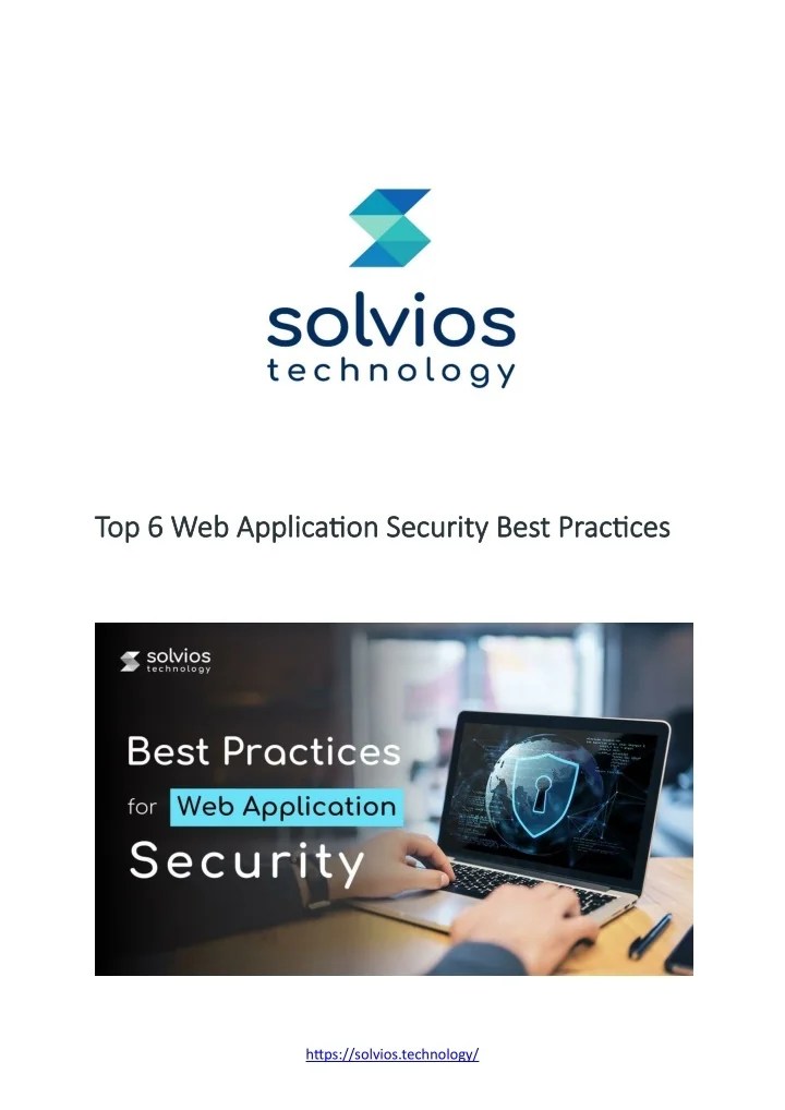 PPT Top 6  Application Security Best Practices PowerPoint