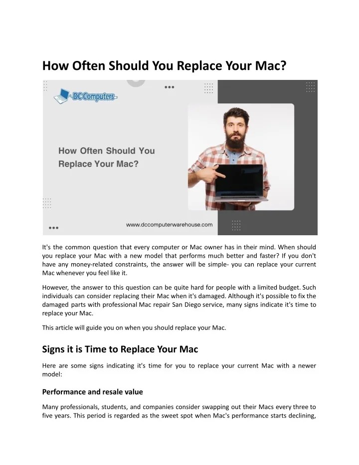 PPT How Often Should You Replace Your Mac? PowerPoint Presentation