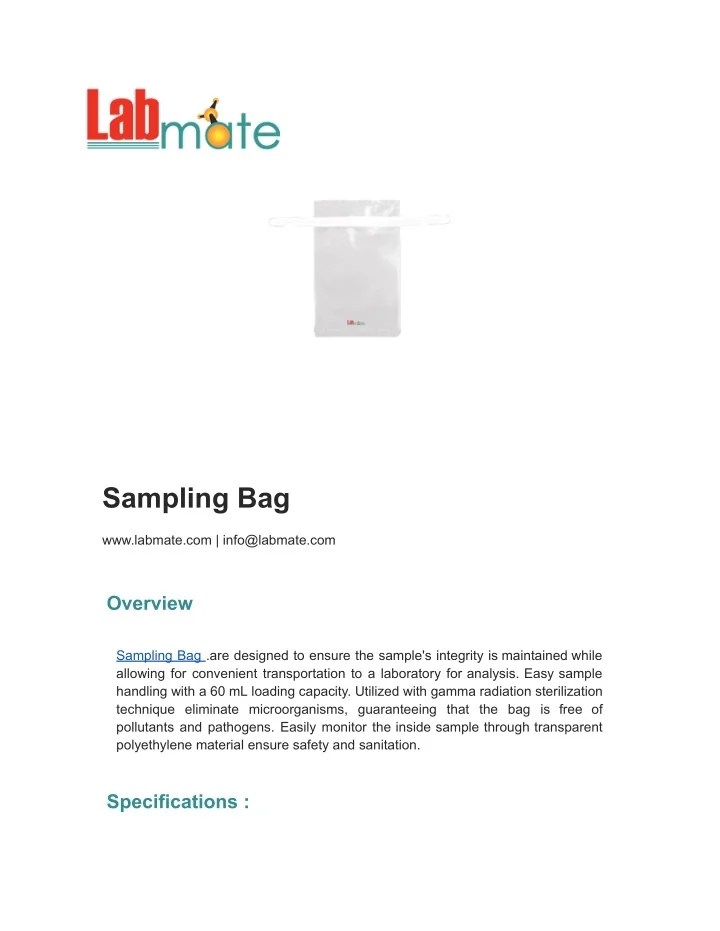 PPT Sampling Bag PowerPoint Presentation, free download ID12817283