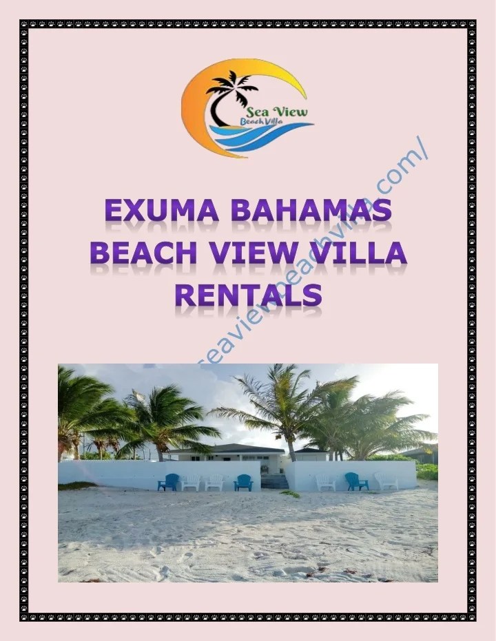 PPT Exuma bahamas beach view villa rentals PowerPoint Presentation