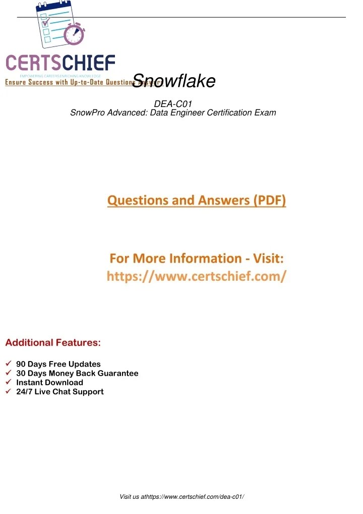 PPT Elevate Your Career DEAC01 SnowPro Advanced Data Engineer