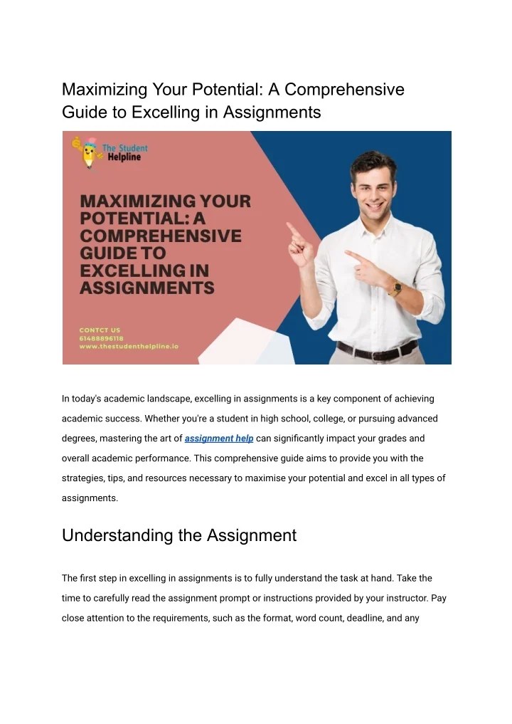 Ppt Maximizing Your Potential A Comprehensive Guide To Excelling In