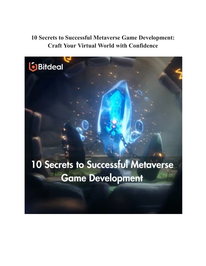 PPT 10 Secrets to Successful Metaverse Game Development_ Craft Your(04)