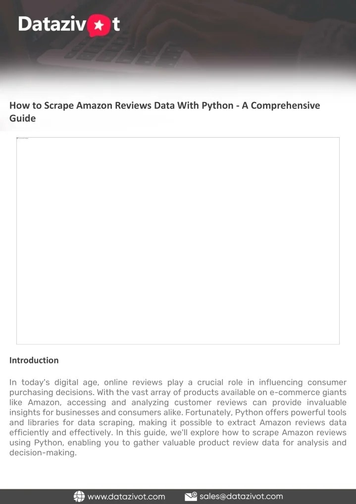 PPT How to Scrape Amazon Reviews Data With Python A Comprehensive