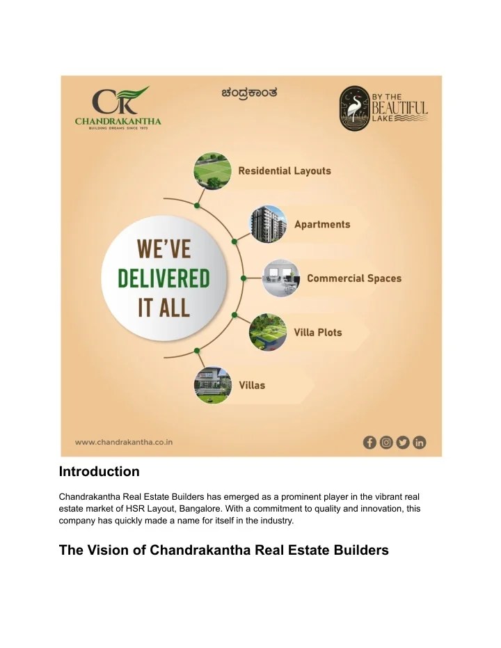 PPT Real estate developers and builders in hsr layout bangalore