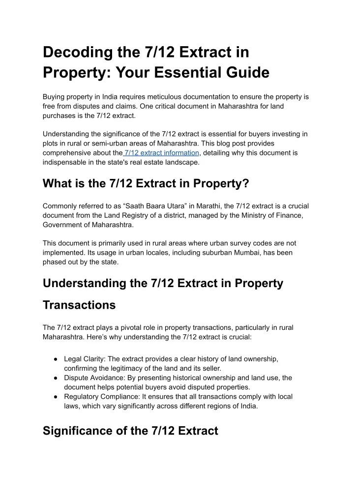 PPT 1. Decoding the 7_12 Extract in Property_ Your Essential Guide