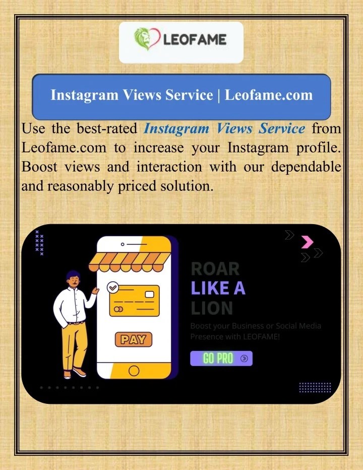 PPT Instagram Views Service PowerPoint Presentation, free