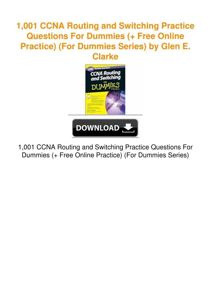 PPT 1,001 CCNA Routing and Switching Practice Questions For Dummies