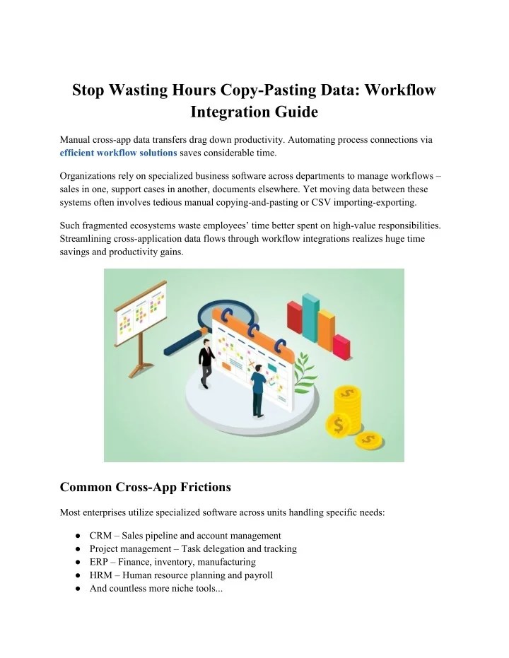 PPT Stop Wasting Hours CopyPasting Data Workflow Integration Guide