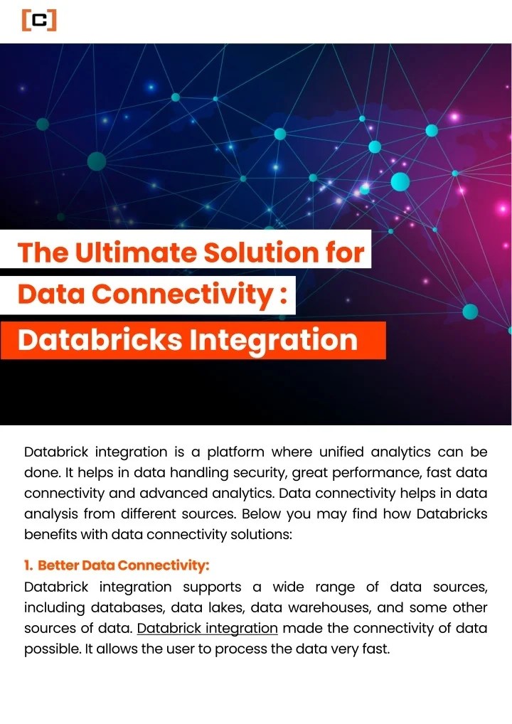 PPT The Ultimate Solution for Data Connectivity Databricks