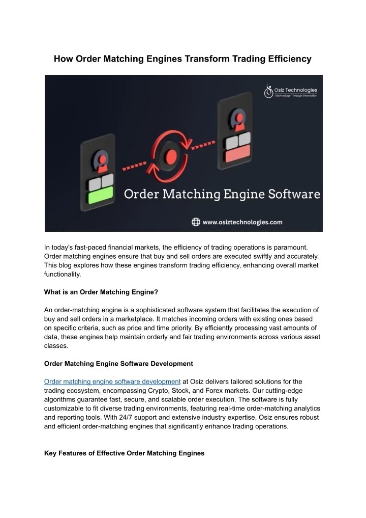 PPT How Order Matching Engines Transform Trading Efficiency PowerPoint Presentation ID13656192