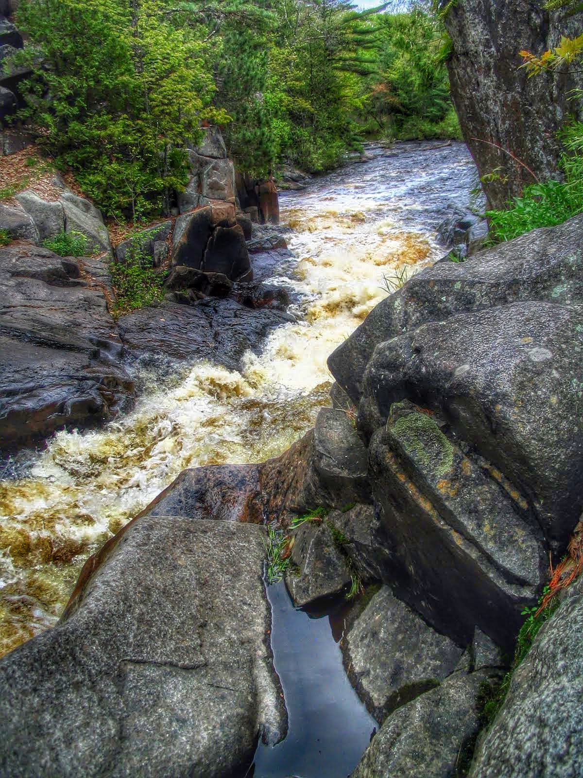 Waterfall in County, Wisconsin. nature photog...