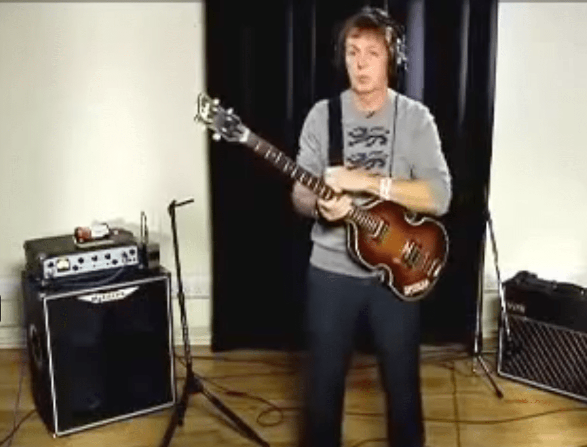 Paul McCartney Offers a Short Tutorial on How to Play the Bass Guitar