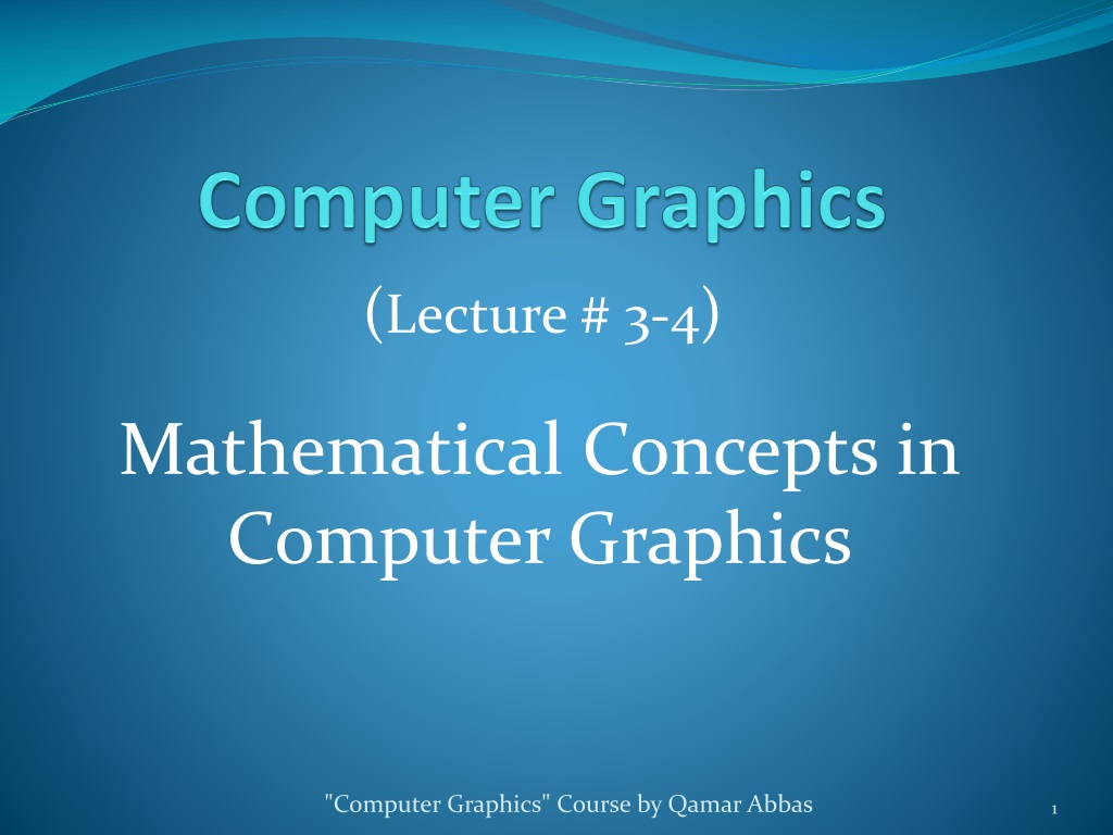 PPT Introduction to Matrices in Computer Graphics PowerPoint