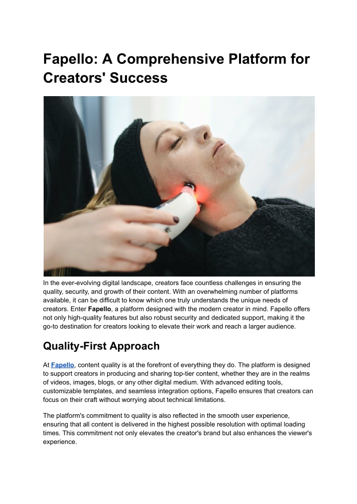 PPT Fapello_ A Comprehensive Platform for Creators' Success