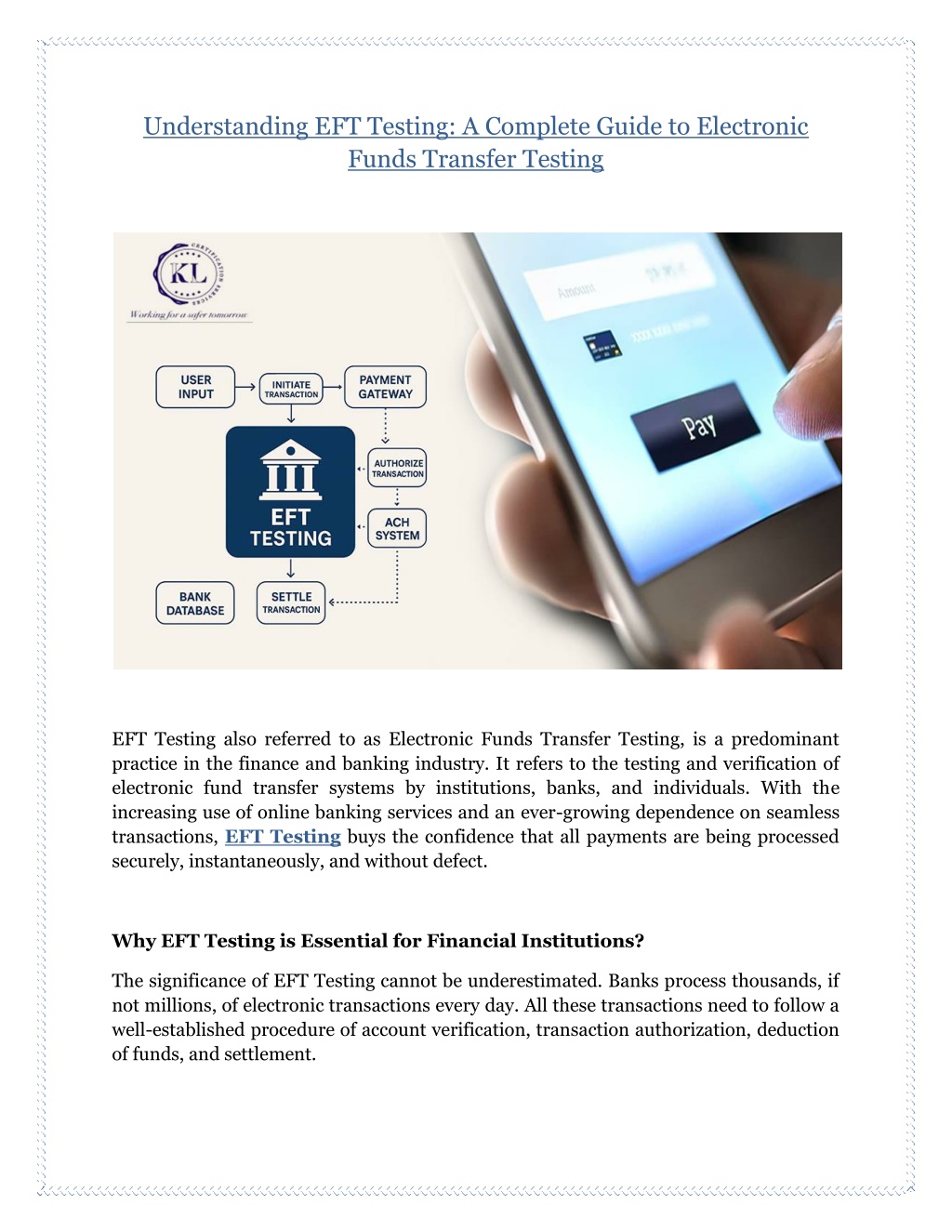 PPT Understanding EFT Testing A Complete Guide to Electronic Funds(02)