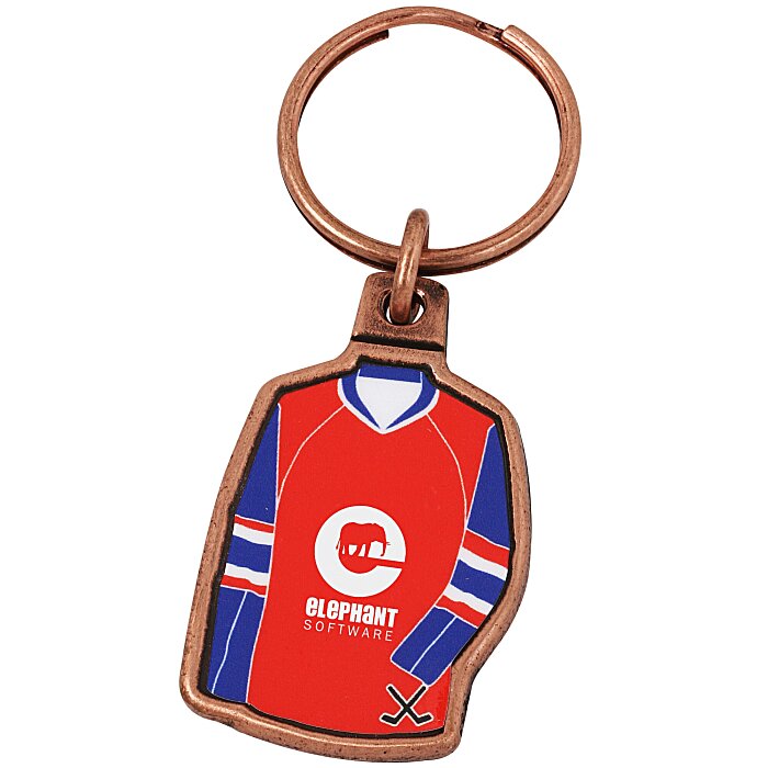 4imprint.ca Sports Jersey Metal Keychain Hockey C117073HK